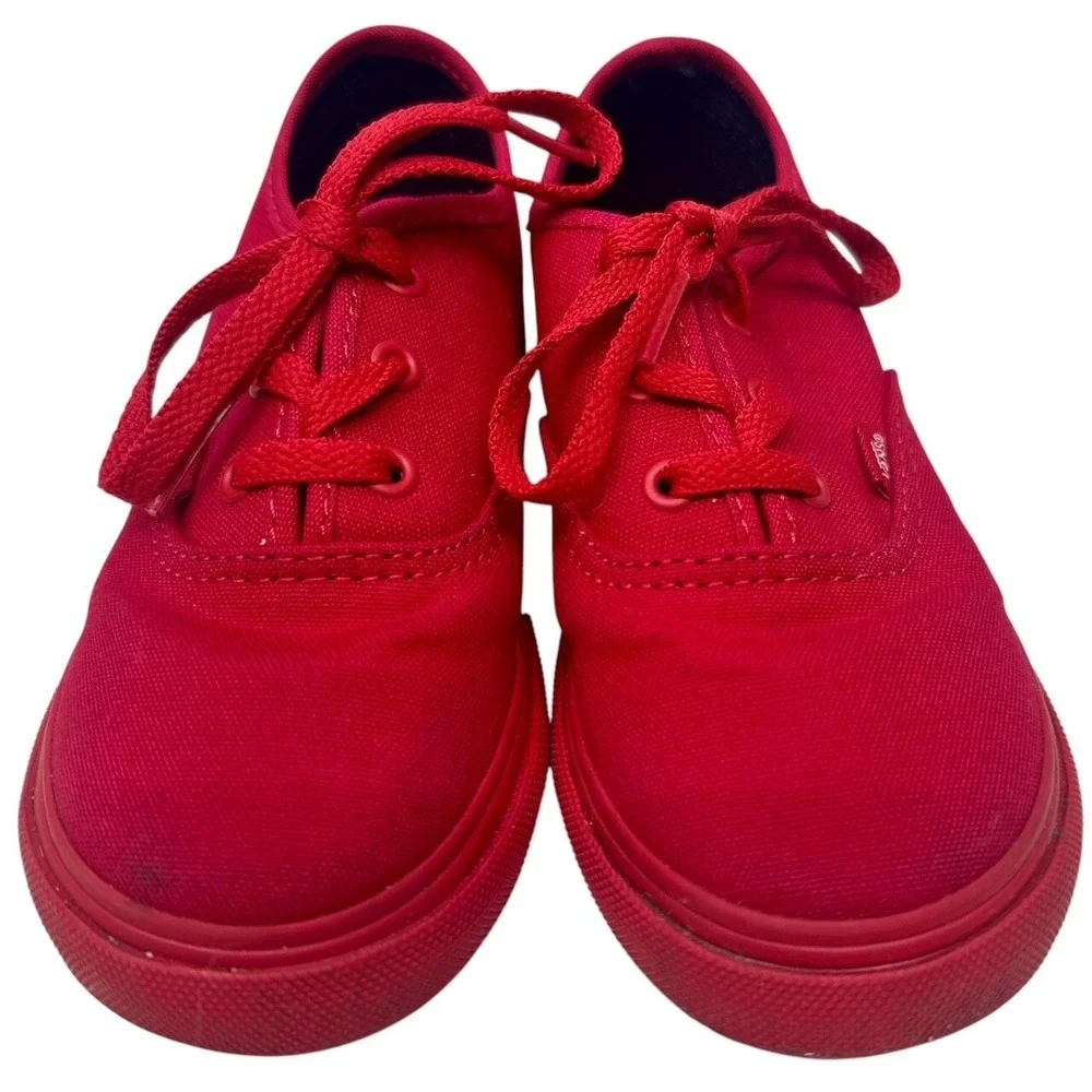 Vans Off‎ the Wall Authentic True Red/Black Toddler Baby Shoes Size 9 Rare